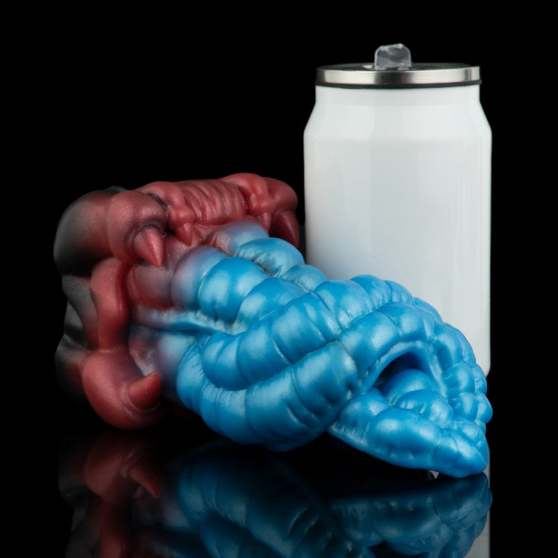 Bonecas Monstro Fantasia para Massagem Peniana - Vagina de Bolso de Silicone Azul para Masturbação Masculina