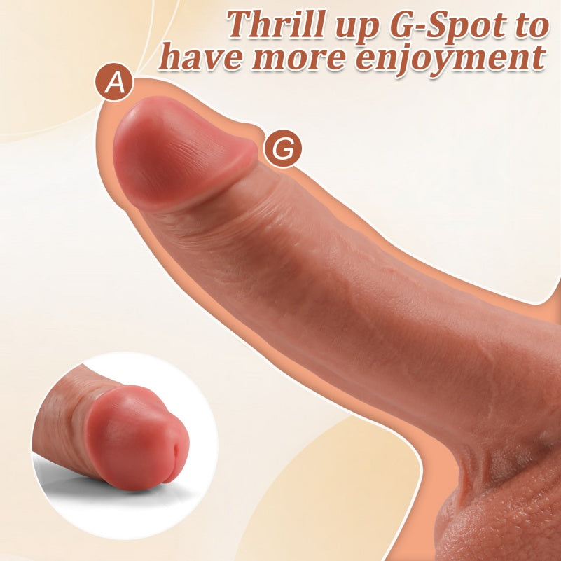 Dildo Realista de Silicona 27 cm con Ventosa - Estimulador Punto G para Orgasmo Femenino