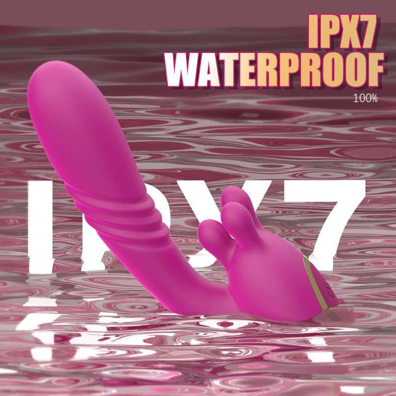 Massageador vibratório para o ponto G - Estimulador do orgasmo feminino com movimentos de sucção e inserção.