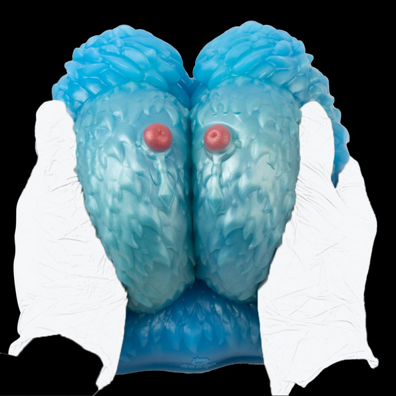 Torso de boneca sexual de fantasia com textura "peluda" - Estimulação por fricção com seios de silicone