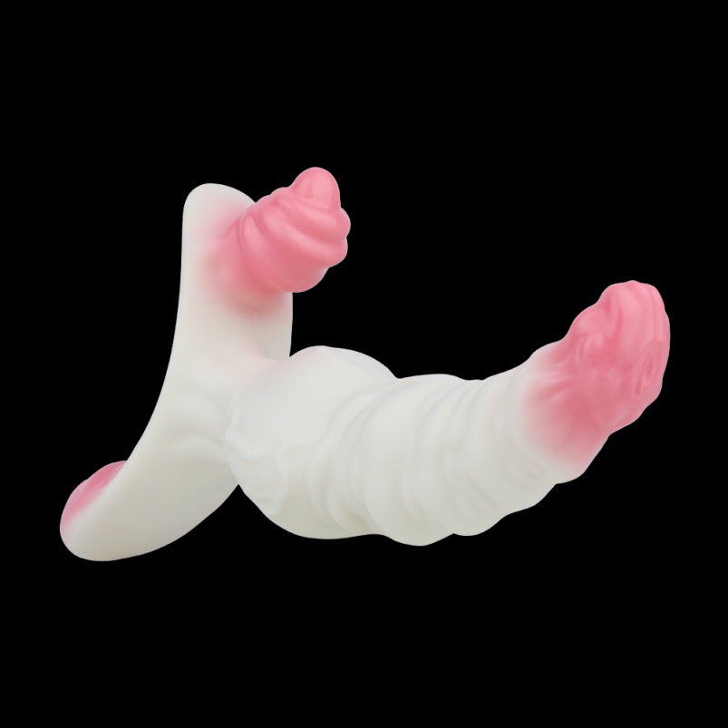 Fantasía Silicona Monster Knot Dildo - Estímulo y Vibración para Lesbianas con Arnés en el Placer del Pegging