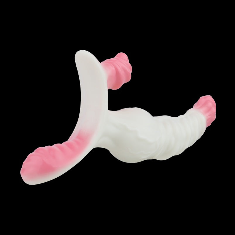 Fantasía Silicona Monster Knot Dildo - Estímulo y Vibración para Lesbianas con Arnés en el Placer del Pegging