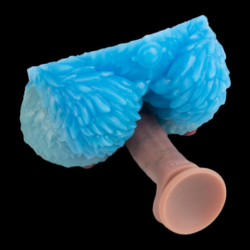 Torso de boneca sexual de fantasia com textura "peluda" - Estimulação por fricção com seios de silicone