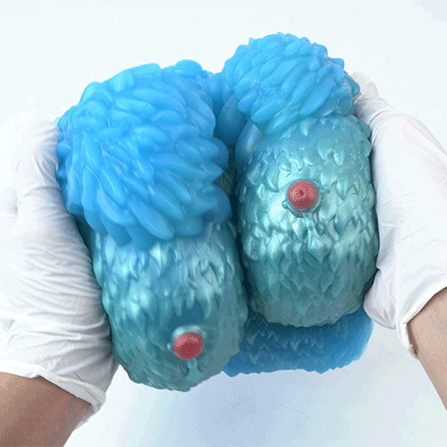 Torso de boneca sexual de fantasia com textura "peluda" - Estimulação por fricção com seios de silicone