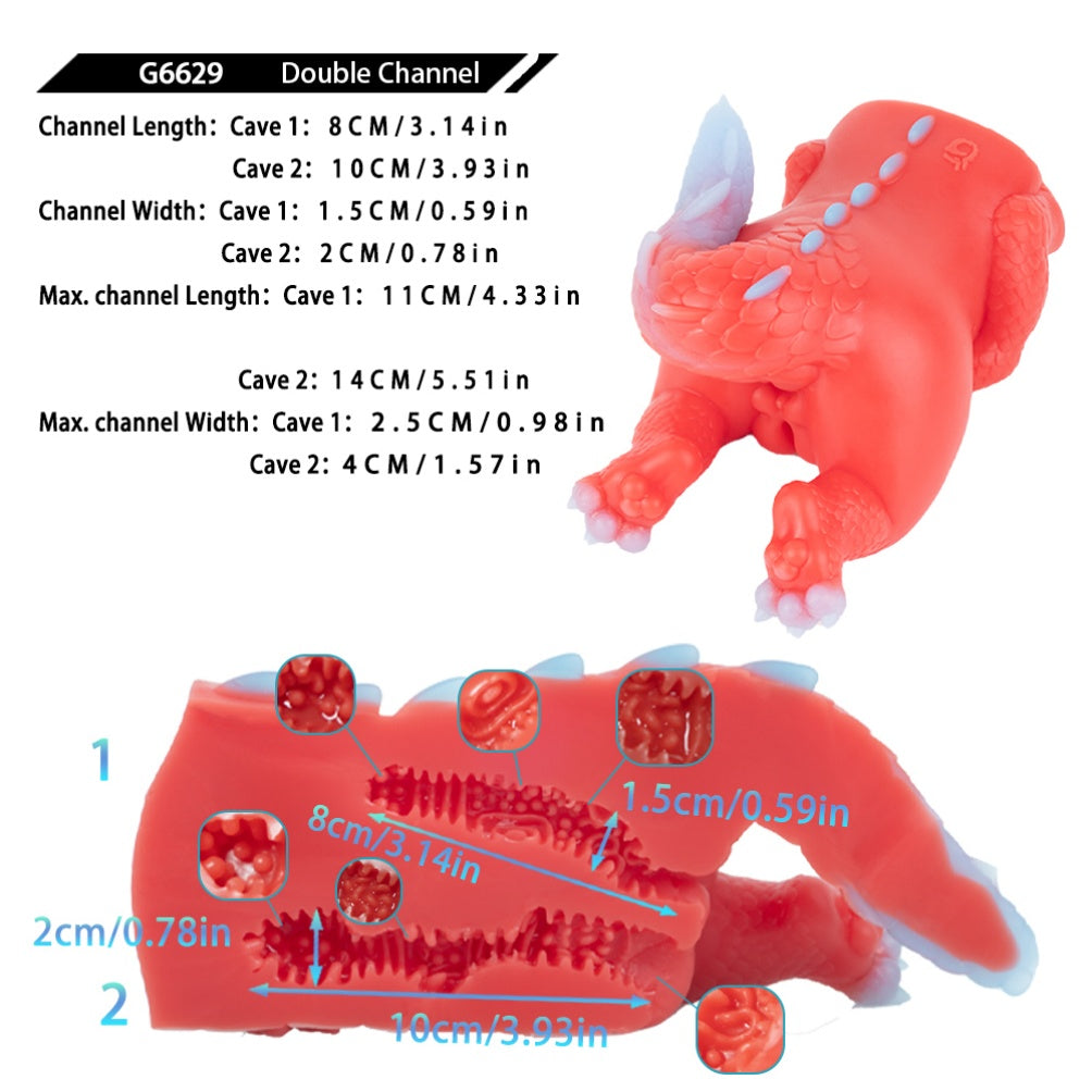 Fantasy Silicone Sex Doll with Dual Channels - Sex Toys for Men and Extreme Masturbation