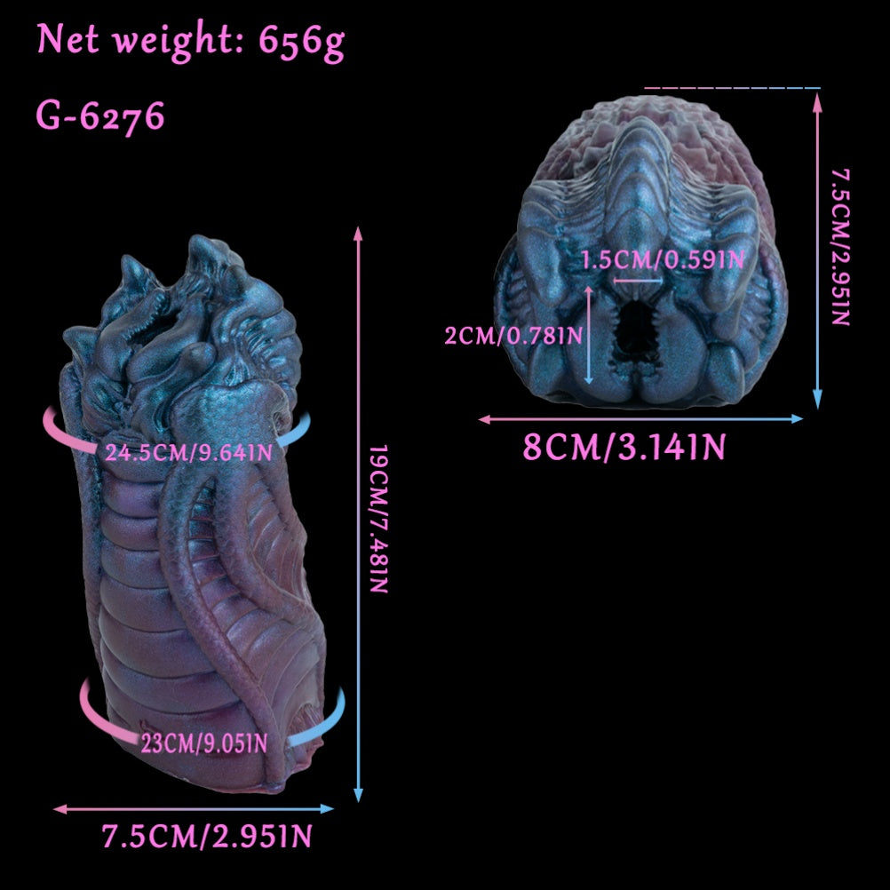 Alien Demon Torso Pussy - Single Channel Silicone Sex Doll for Massage