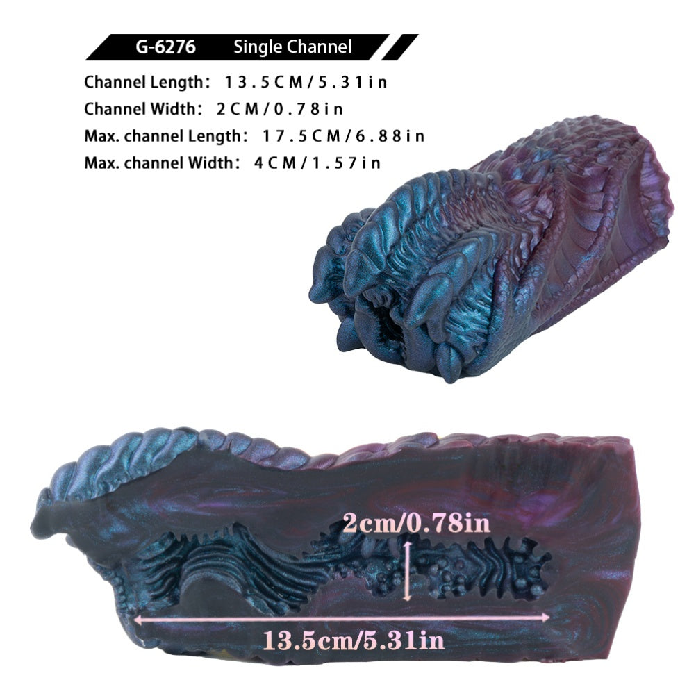 Alien Demon Torso Pussy - Single Channel Silicone Sex Doll for Massage