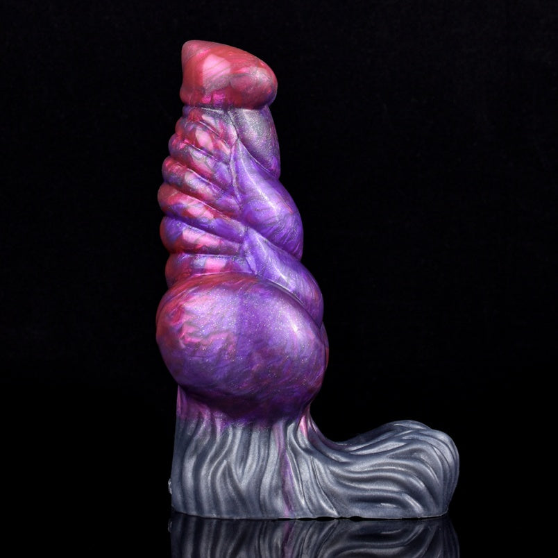 Penes pequeños de silicona en color púrpura oscuro – Accesorio para hombres con penes pequeños (compatible con 6 pulgadas)