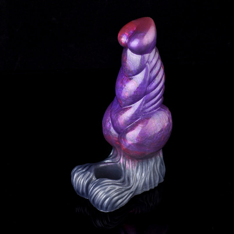 Penes pequeños de silicona en color púrpura oscuro – Accesorio para hombres con penes pequeños (compatible con 6 pulgadas)