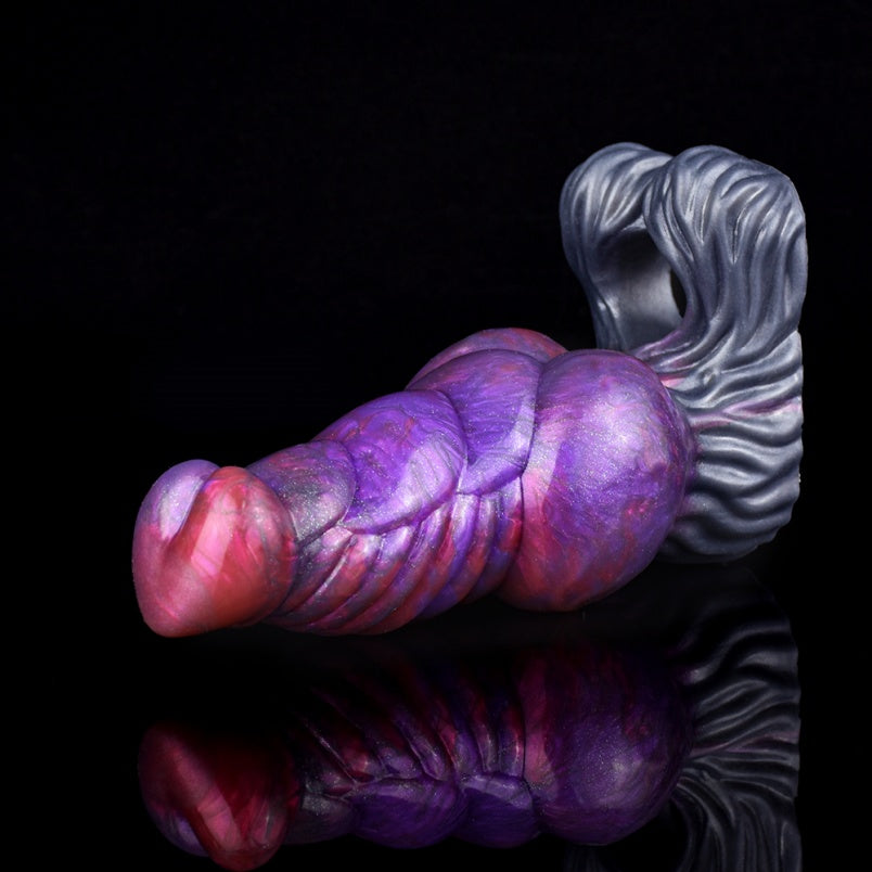 Penes pequeños de silicona en color púrpura oscuro – Accesorio para hombres con penes pequeños (compatible con 6 pulgadas)