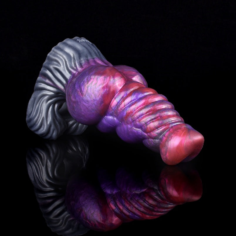 Penes pequeños de silicona en color púrpura oscuro – Accesorio para hombres con penes pequeños (compatible con 6 pulgadas)