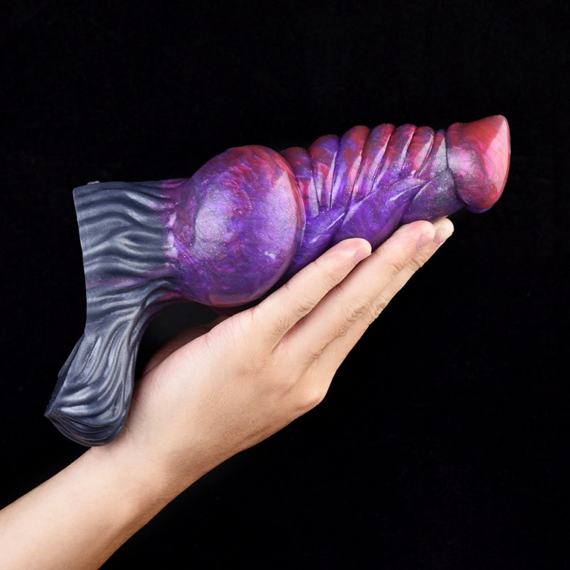 Penes pequeños de silicona en color púrpura oscuro – Accesorio para hombres con penes pequeños (compatible con 6 pulgadas)