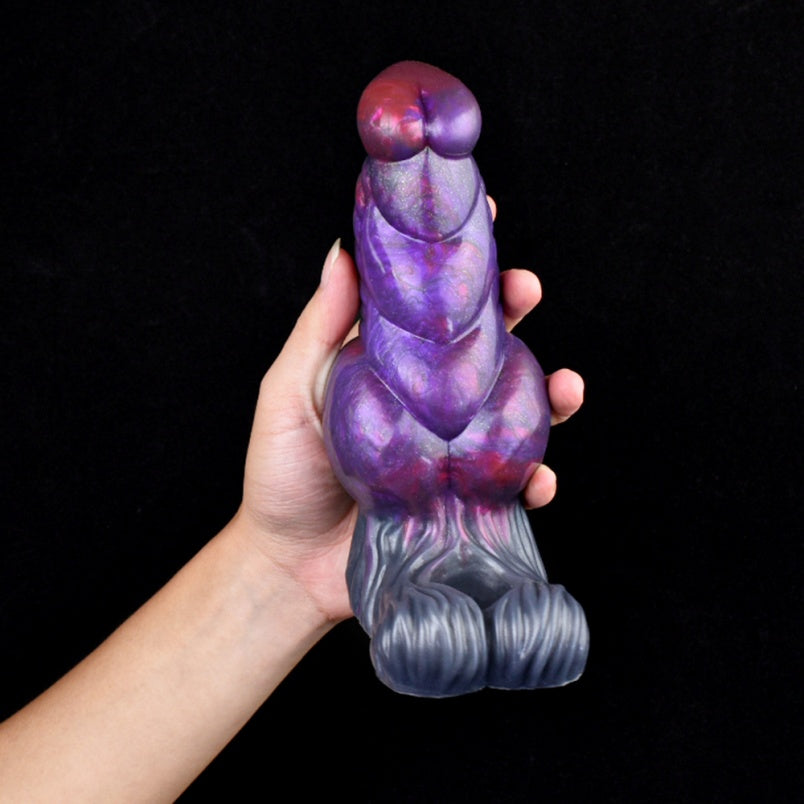 Penes pequeños de silicona en color púrpura oscuro – Accesorio para hombres con penes pequeños (compatible con 6 pulgadas)