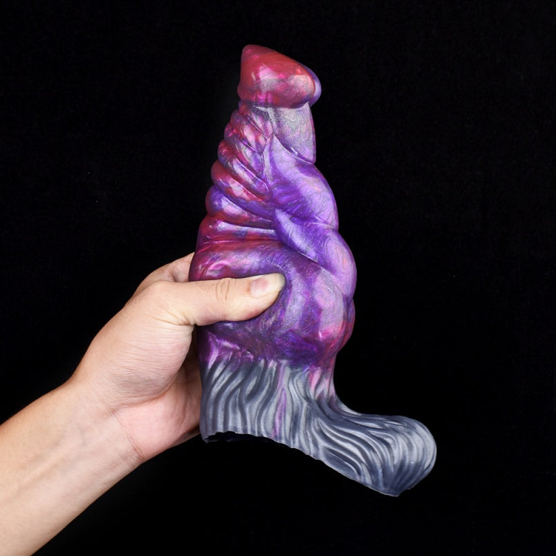 Penes pequeños de silicona en color púrpura oscuro – Accesorio para hombres con penes pequeños (compatible con 6 pulgadas)