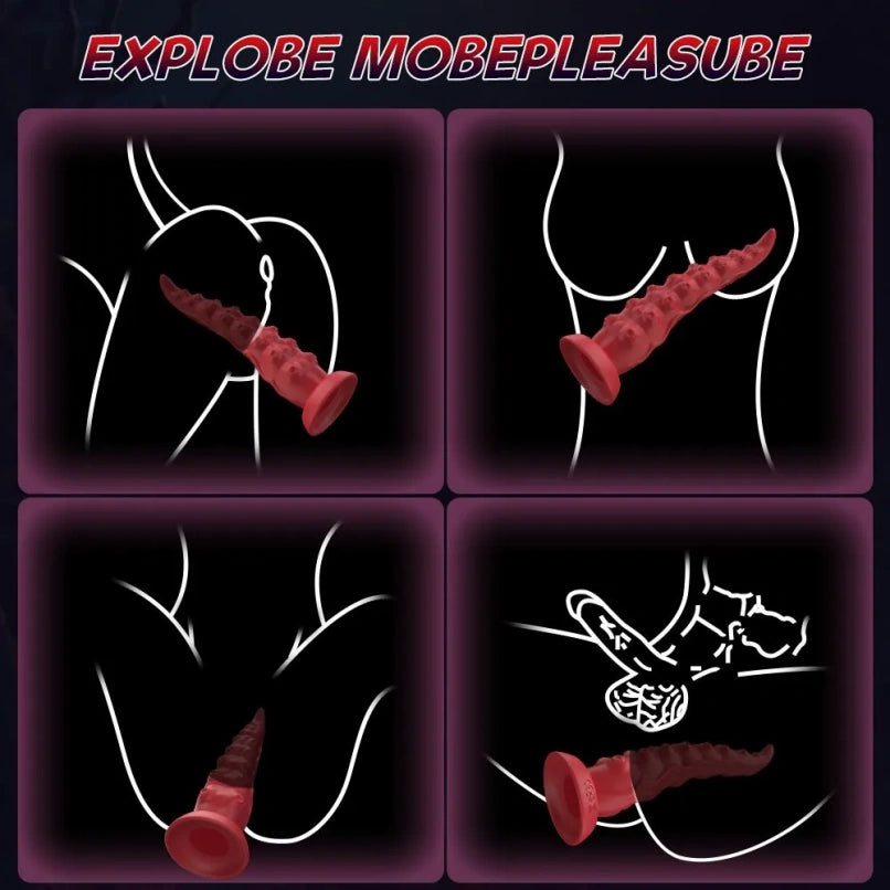 Consolador Vibrador Tentáculo de Fantasía – Estimulación Punto G y Anal con Ventosa Potente