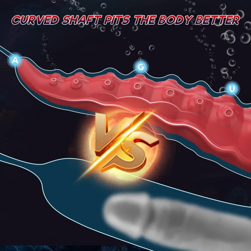 Consolador Vibrador Tentáculo de Fantasía – Estimulación Punto G y Anal con Ventosa Potente