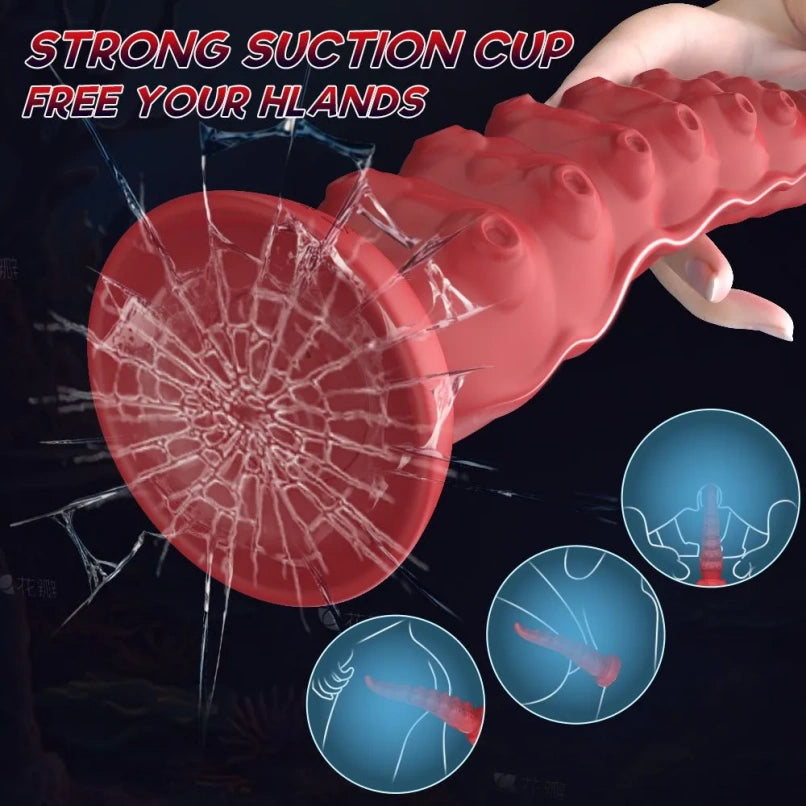 Consolador Vibrador Tentáculo de Fantasía – Estimulación Punto G y Anal con Ventosa Potente