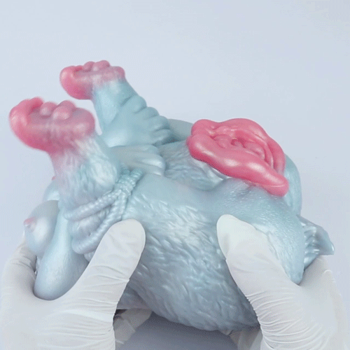 Silicone Sex Dolls Fantasy Animal Headless - Hairy Wolf for Massage and Male Masturbation