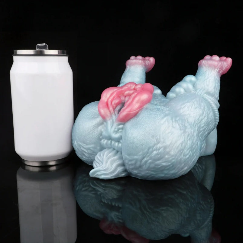 Silicone Sex Dolls Fantasy Animal Headless - Hairy Wolf for Massage and Male Masturbation