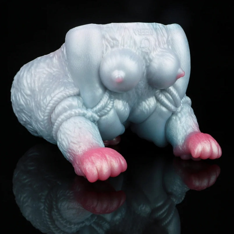 Silicone Sex Dolls Fantasy Animal Headless - Hairy Wolf for Massage and Male Masturbation