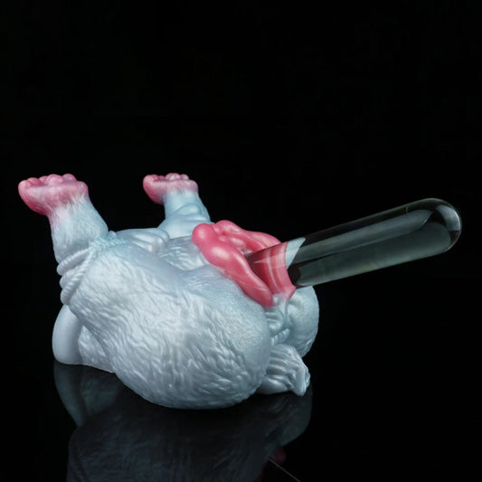 Silicone Sex Dolls Fantasy Animal Headless - Hairy Wolf for Massage and Male Masturbation