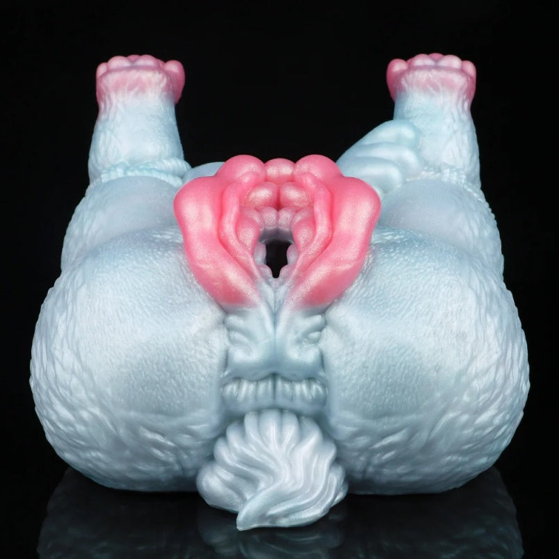 Silicone Sex Dolls Fantasy Animal Headless - Hairy Wolf for Massage and Male Masturbation