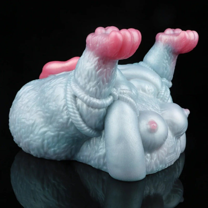 Silicone Sex Dolls Fantasy Animal Headless - Hairy Wolf for Massage and Male Masturbation