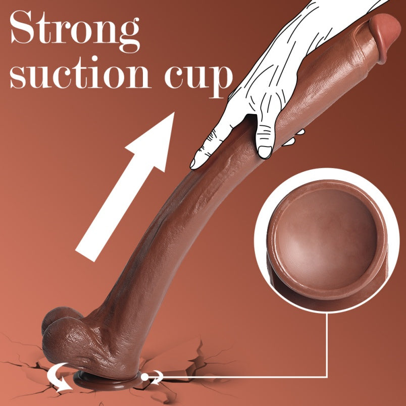 Dildos de silicone extralongos - Ferramenta flexível para orgasmo feminino anal e vaginal