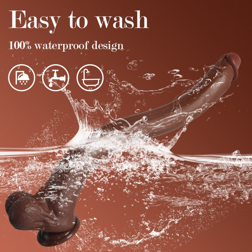 Dildos de silicone extralongos - Ferramenta flexível para orgasmo feminino anal e vaginal