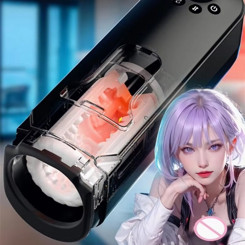 Masturbador Para Hombre Masajes en el Pene - Multi-Funcional Vibrador de Silicona para Masturbación