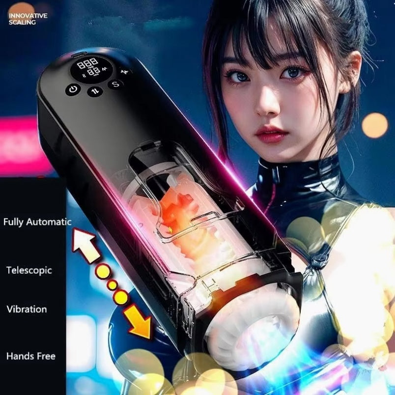 Masturbador Para Hombre Masajes en el Pene - Multi-Funcional Vibrador de Silicona para Masturbación