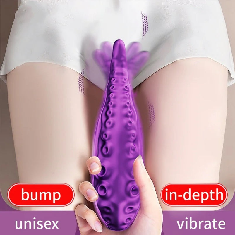 Vibrador de dedo "Tentáculo Fantasia" – Estimulação do ponto G com textura de polvo para orgasmo feminino