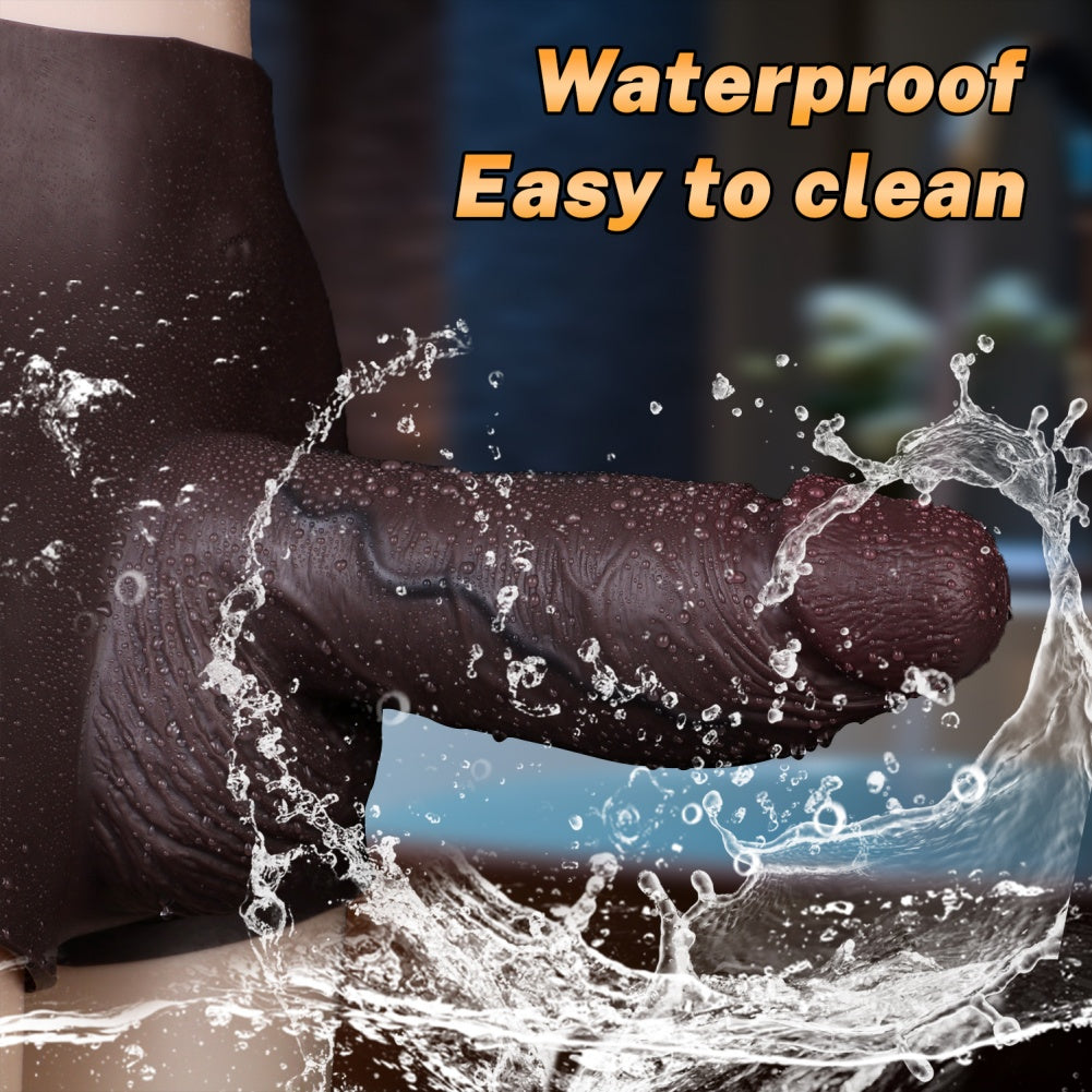 Funda de Pene de Silicona de Fantasía Ultra Gruesa - Dispositivo de Extensión de Pene con Sensación Realista de Silicona