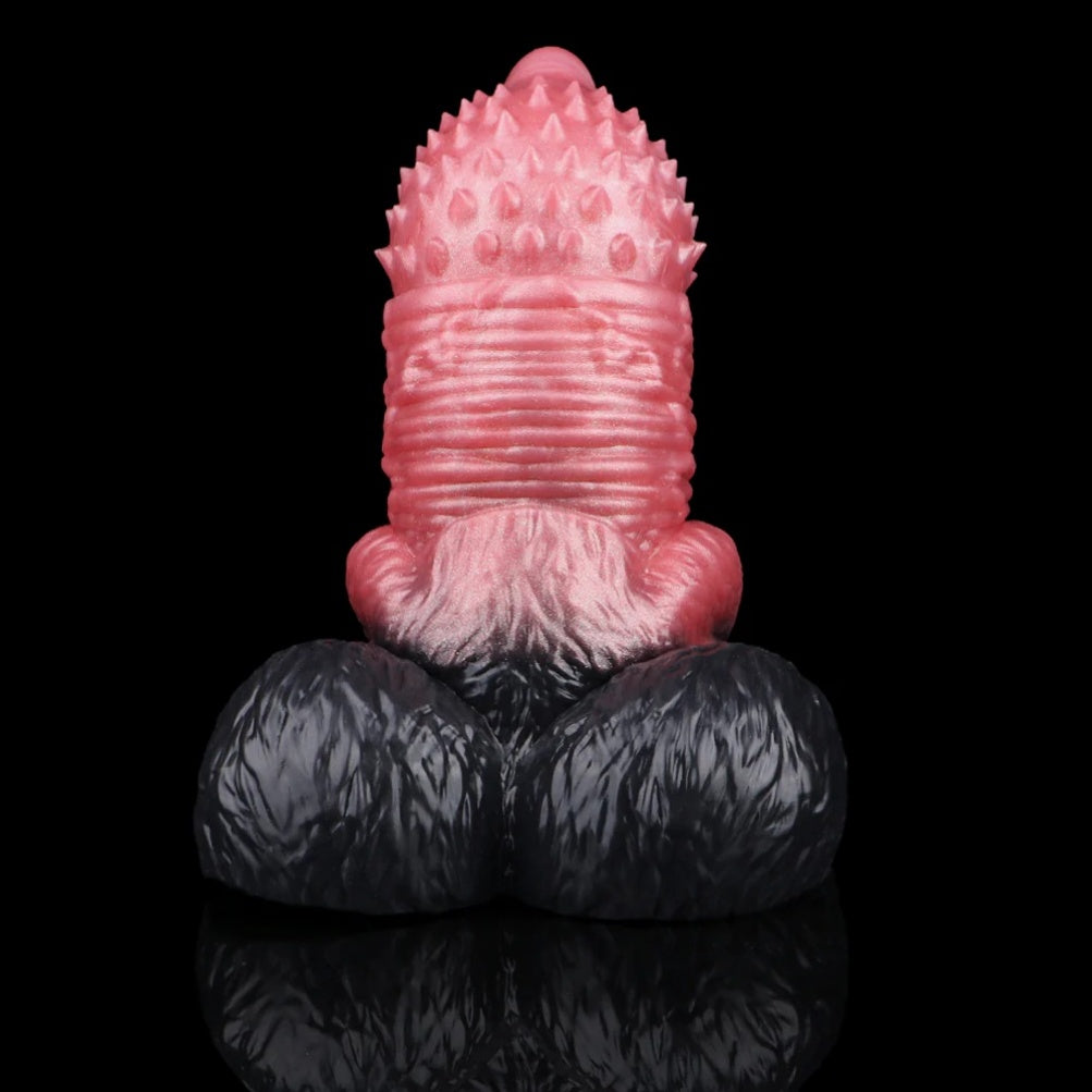 Muñecas Sexuales de Fantasía Dildo de Torso "Monster Cock" con Pinchos – Juguete 2 en 1 para Masturbación y Funda Extensora