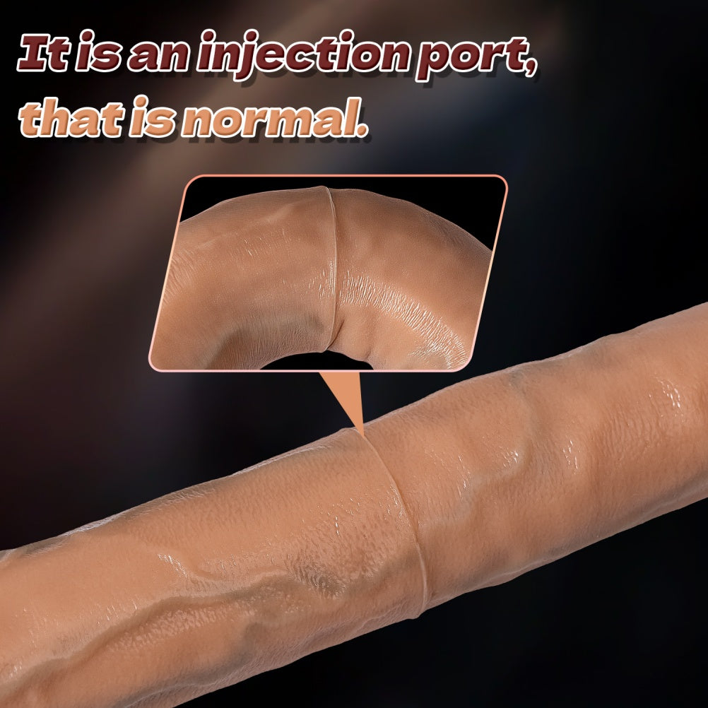 Dildo duplo realista de silicone para dupla penetração – Conexão íntima e prazer compartilhado para lésbicas