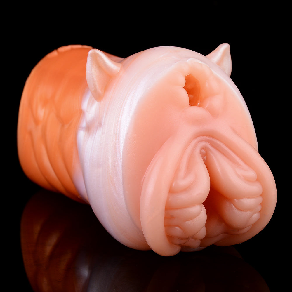 Silicone Masturbator Cup "Red Fox Fantasy" — Male Masturbator with Intense Enveloping Sensation