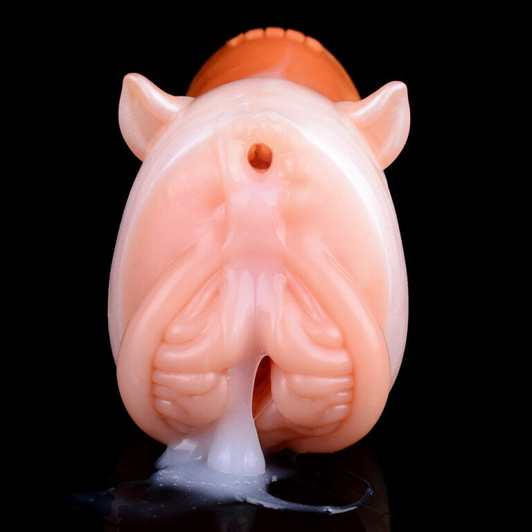 Silicone Masturbator Cup "Red Fox Fantasy" — Male Masturbator with Intense Enveloping Sensation