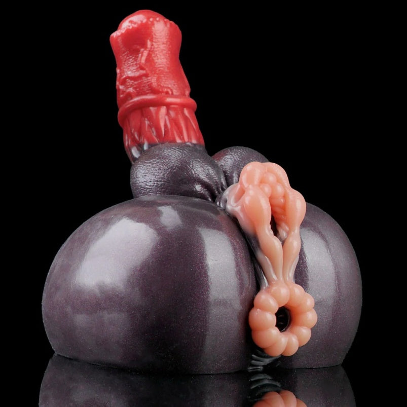 Fantasy Torso Monster Dildo and Sex Doll - 2-in-1 Hybrid Silicone Toy for Couples