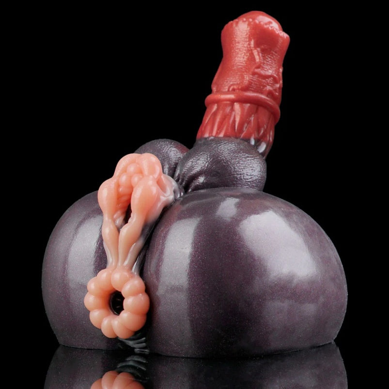 Fantasy Torso Monster Dildo and Sex Doll - 2-in-1 Hybrid Silicone Toy for Couples