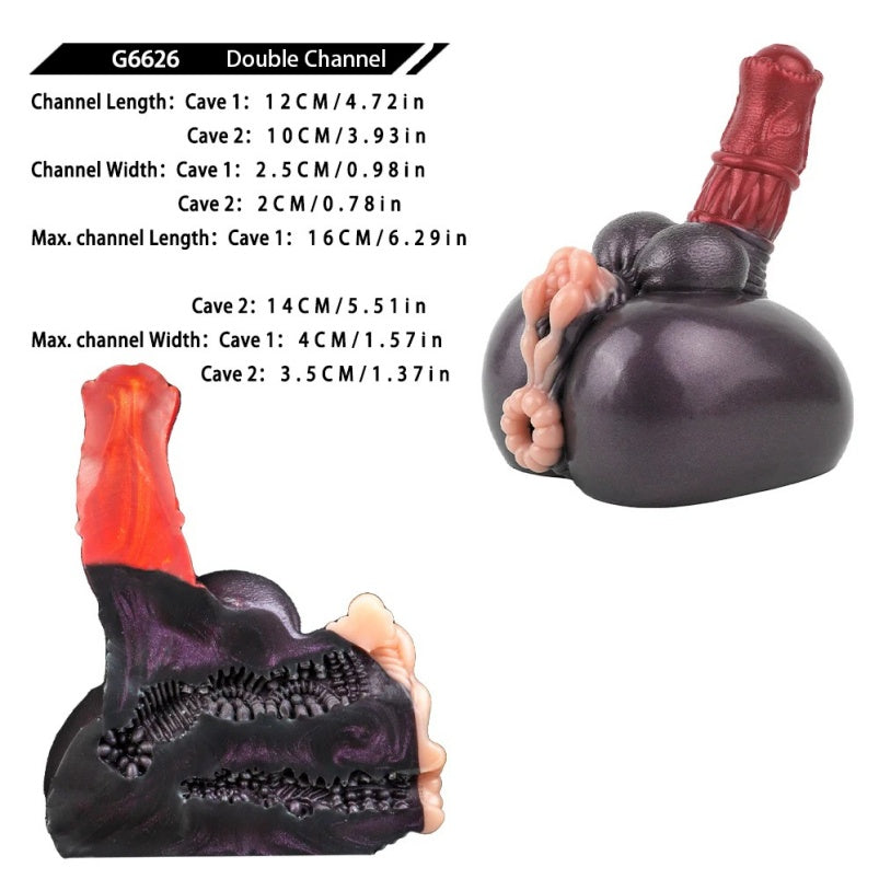 Fantasy Torso Monster Dildo and Sex Doll - 2-in-1 Hybrid Silicone Toy for Couples