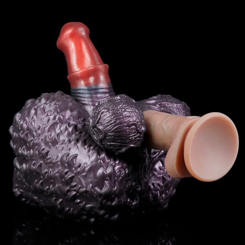 Boneca Sexual Fantasia Animal com Torso e Dildo Monstro – Brinquedo Híbrido 2 em 1 para Casais
