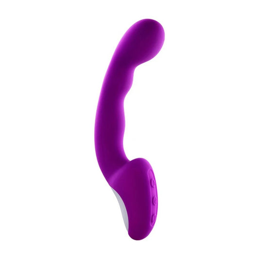 Vibrador Dildo de Silicona Líquida para Masaje Vaginal y Punto G – Estimulación Triple A-G-U con 30 Modos de Vibración
