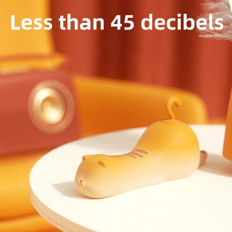 Vibrador clitoriano discreto em formato de gato com sucção – Ideal para proporcionar orgasmos femininos e um presente perfeito.