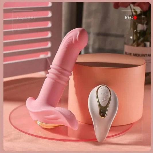 Consolador Vibrador de Empuje Tipo Ancla – Estimulador de Clítoris y Punto G con Control Remoto