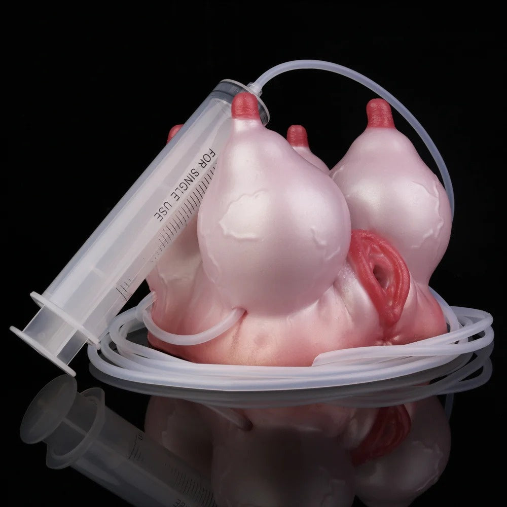 Fantasy Sex Doll "Squirting Cow" - Penis Massager with Dual Stimulation and Realistic Texture