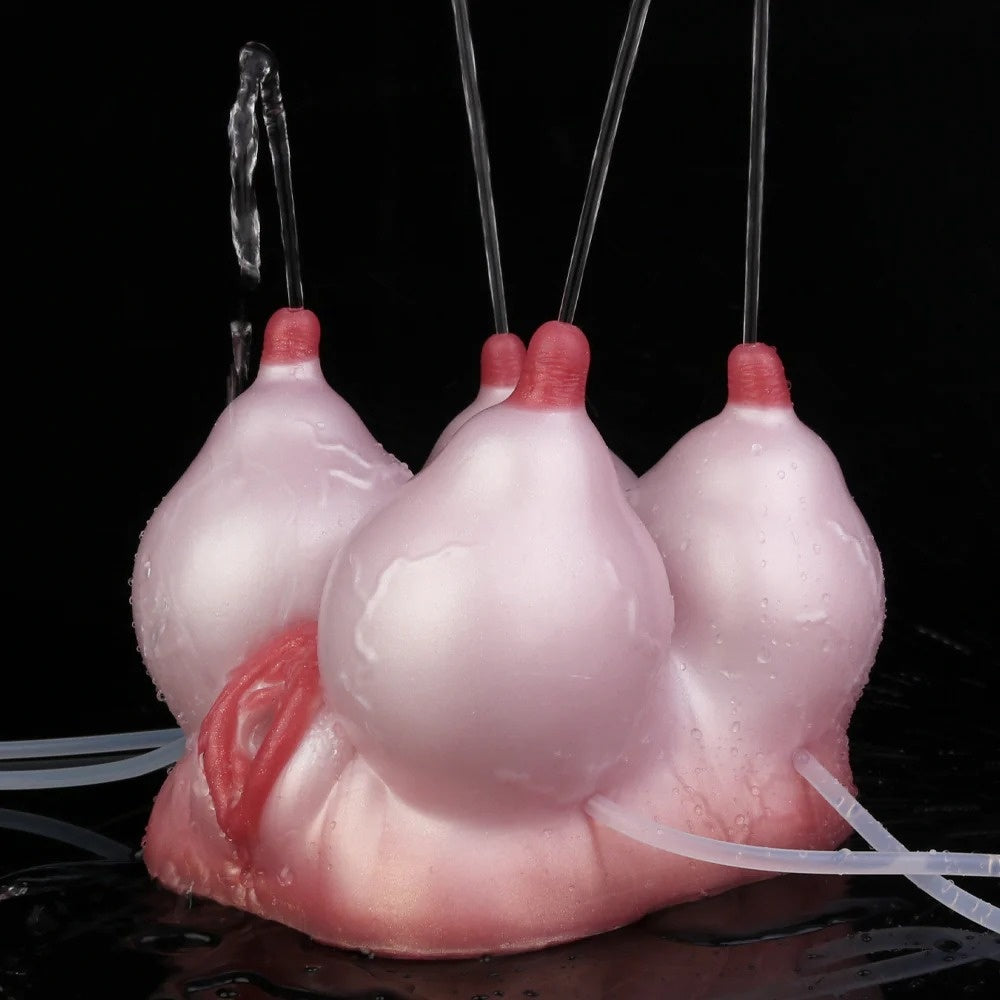 Fantasy Sex Doll "Squirting Cow" - Penis Massager with Dual Stimulation and Realistic Texture