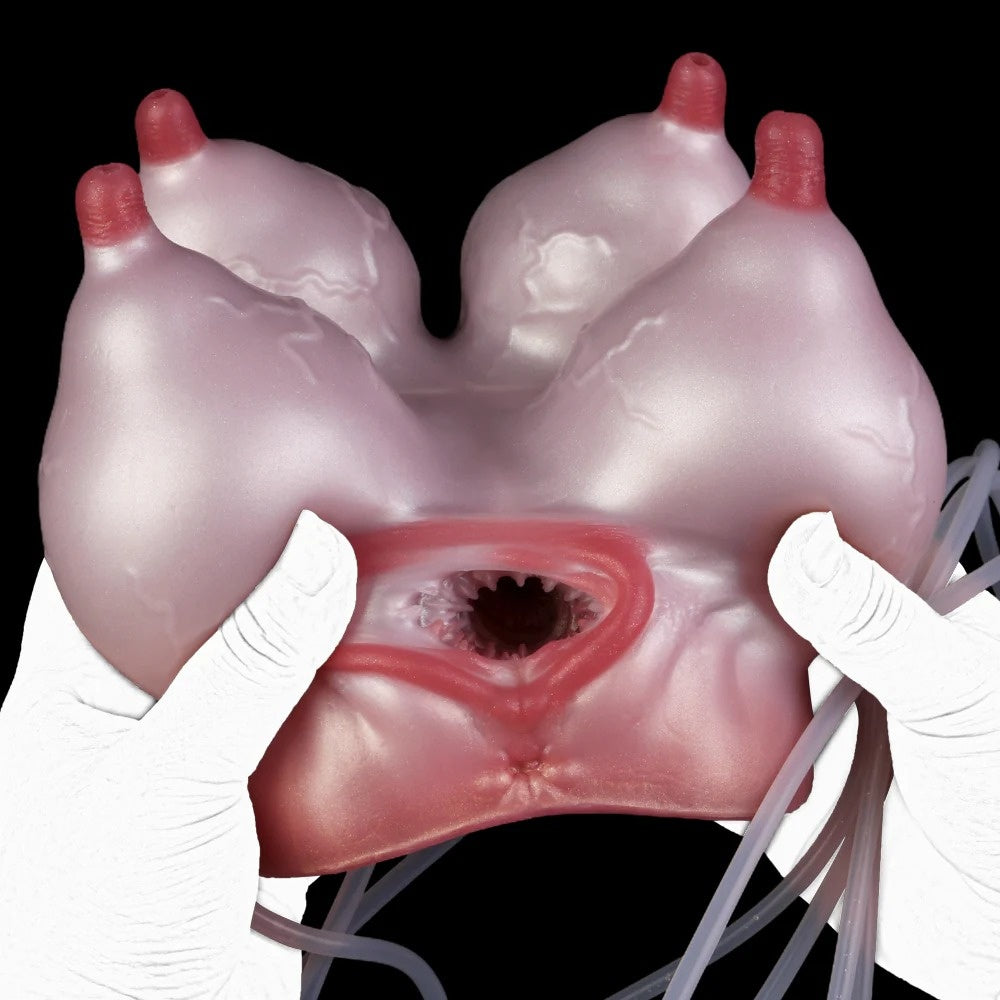 Fantasy Sex Doll "Squirting Cow" - Penis Massager with Dual Stimulation and Realistic Texture