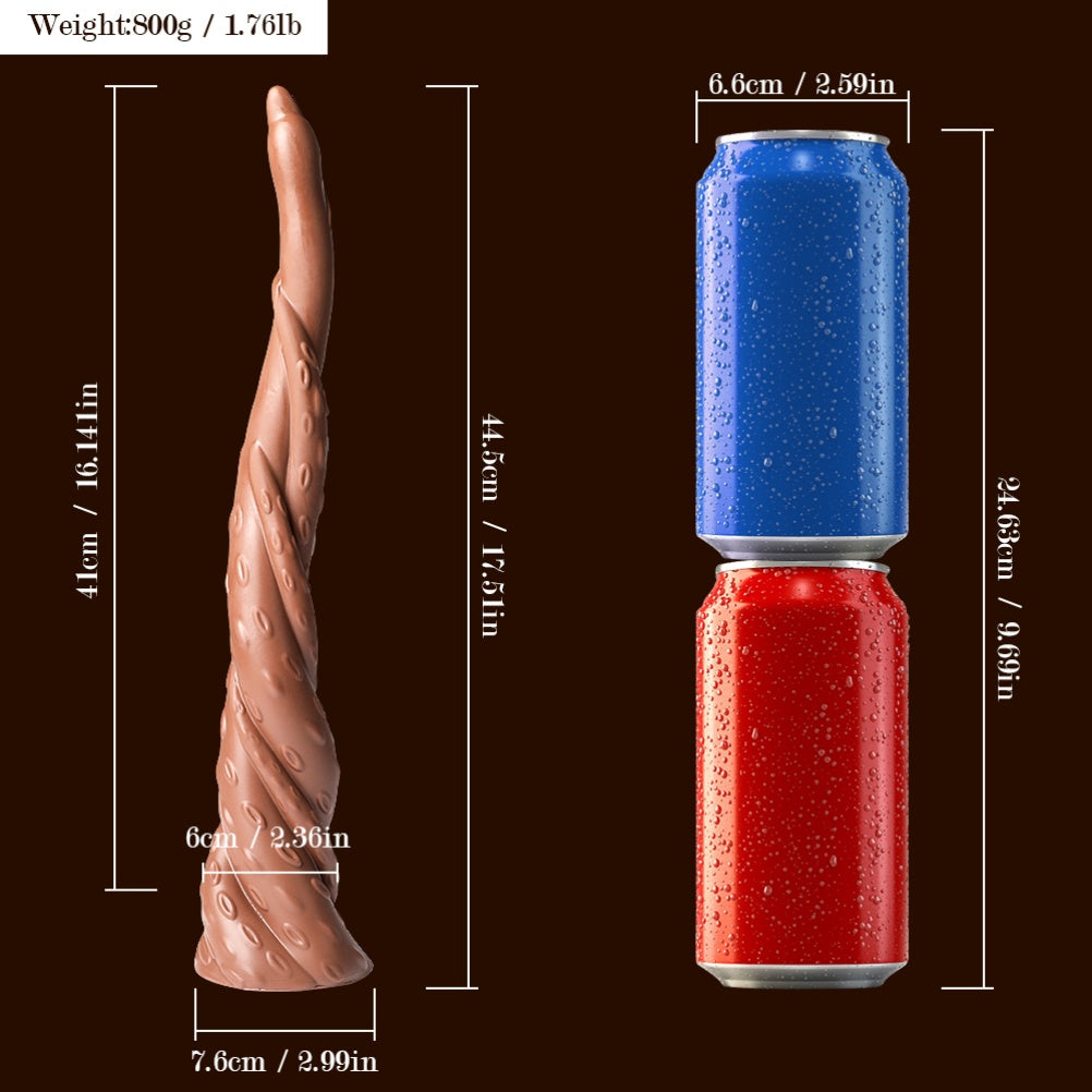 Extra Largo Monster Tentacle Dildo Anal – Silicona Carnosa para Orgasmo Femenino