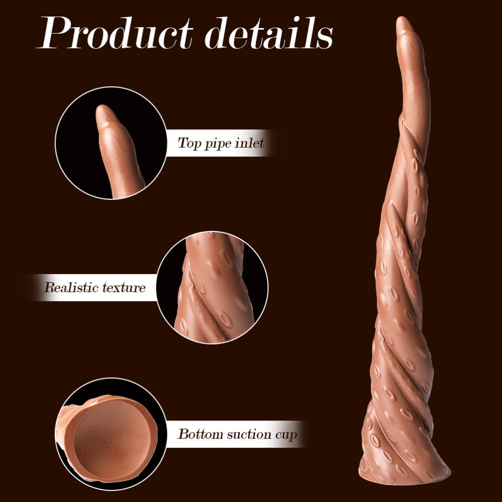 Extra Largo Monster Tentacle Dildo Anal – Silicona Carnosa para Orgasmo Femenino