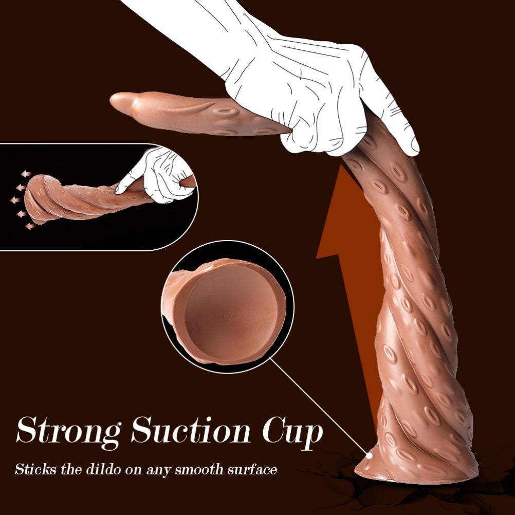 Extra Largo Monster Tentacle Dildo Anal – Silicona Carnosa para Orgasmo Femenino